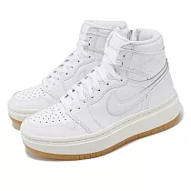 Nike 休閒鞋 Wmns Air Jordan 1 Elevate High SE 女鞋 白卡其 一代 厚底 FB9894─100