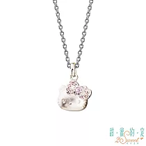 甜蜜約定 HelloKitty 粉色初戀Kitty純銀墜子 送白鋼項鍊