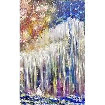 【玲廊滿藝】拾遺畫話─Adonay 的寶座53x33cm