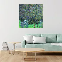 【御畫房】花園 國家一級畫師手繪油畫80×80cm VF─174 (客製商品)
