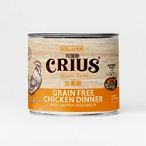 紐西蘭 CRIUS克瑞斯天然無穀全齡貓用低敏主食餐罐_放養雞_175克_24罐