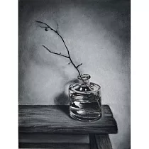 【玲廊滿藝】沐沐─午後Afternoon31x23cm