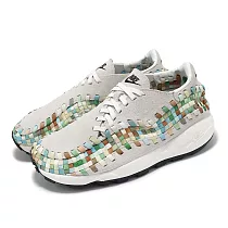 Nike 休閒鞋 Air Footscape Woven 女鞋 白 灰 編織 麂皮 經典 編織鞋 FB1959─101