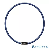 &MORE愛迪莫 GX Pro 石墨烯超傳導鈦鍺項鍊 S 神秘槍灰+藍色