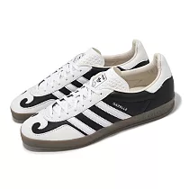 adidas 休閒鞋 Gazelle Indoor 男鞋 女鞋 白 黑 Gatsin 低筒 三條紋 情侶鞋 愛迪達 IH9989 23.5cm WHITE/BLACK
