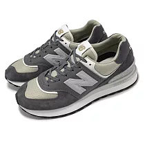 New Balance 休閒鞋 574 Legacy 男鞋 女鞋 灰 白 麂皮 拼接 緩衝 情侶鞋 NB U574LGGD─D