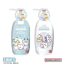 日本BANDAI─吉伊卡哇二合一洗髮乳300ml─3罐組(日本製/弱酸性/無添加色素、酒精)
