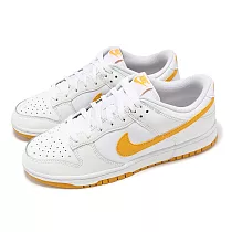 Nike 休閒鞋 Dunk Low Retro 男鞋 女鞋 白 柳丁黃 低筒 DV0831─110