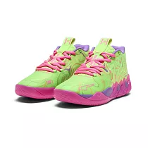Puma MB.01 Inverse Toxic 螢光綠紫 男鞋 籃球鞋 運動鞋 310437─01 US8 螢光綠紫