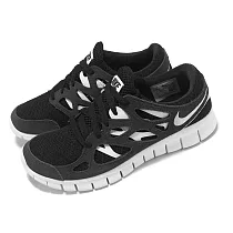 Nike 慢跑鞋 Wmns Free Run 2 女鞋 黑 白 赤足 輕量 襪套 運動鞋 DM8915─002