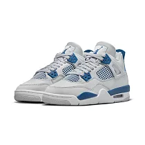 Air Jordan 4 Industrial Blue 軍藍 GS 大童鞋 休閒鞋 氣墊 HF4281─141 23.5寬楦 軍藍