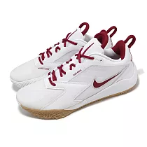 Nike 排球鞋 Air Zoom HyperAce 3 男鞋 女鞋 白 紅 室內運動 運動鞋 FQ7074─100