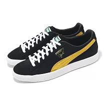 Puma 休閒鞋 Clyde OG 男鞋 黑 黃 麂皮 低筒 板鞋 39196205