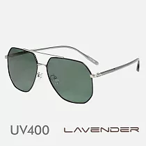 Lavender偏光片太陽眼鏡 金屬浮雕款 溫室綠 J3334 C5