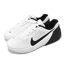 Nike 訓練鞋 Air Zoom TR 1 男鞋 白 黑 麂皮 氣墊 緩震 穩定 運動鞋 DX9016─103