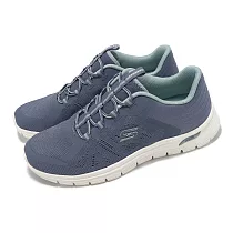 Skechers 休閒鞋 Arch Fit Vista─Wish 女鞋 藍 白 輕量 易彎折 健走鞋 104384SLT