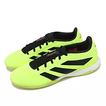 adidas 室內足球鞋 Predator League In 螢光黃 黑 男鞋 絨面 運動鞋 抓地 愛迪達 IF5711