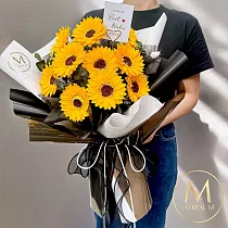 【Floral M】盛夏美好未來向日葵香水花束(贈送5ml香氛油)