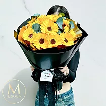 【Floral M】璀璨盛宴向日葵香水花束(贈送5ml香氛油)