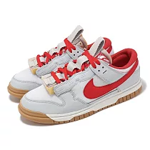 Nike 休閒鞋 Air Dunk Jumbo Ultraman 奧特曼 男鞋 灰 紅 拼接 膠底 海綿 DV0821─102