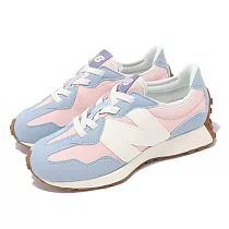 New Balance 童鞋 327 寬楦 藍 粉紅 中童 小朋友 麂皮 復古 休閒鞋 NB PH327SK─W
