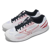 Mizuno 排球鞋 Cyclone Speed 4 男鞋 女鞋 白 紅 輕量 入門款 室內運動 羽排鞋 美津濃 V1GA2380─96
