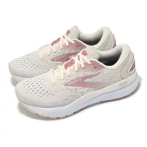 Brooks 慢跑鞋 Ghost 16 女鞋 米白 粉 緩衝 氮氣中底 透氣 運動鞋 1204071B136