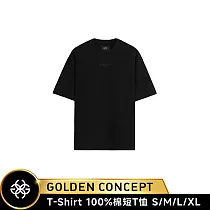 ★送原廠好禮★Golden Concept T─Shirt 黑色/黑刺繡 CT─TS521 (Oversize 加大版) S 黑色