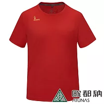 【ATUNAS 歐都納】2024巴黎運動意象圖T/中性款ALL WIN快乾抗菌短袖T恤A6TS2416N*─ XL 紅