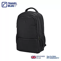 【Travel Blue 藍旅】菁英款 簡約後背包─黑 筆電包/防水電腦包/雙肩包/大容量背包 TB3060 黑色