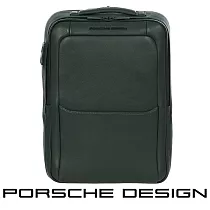 【Porsche Design 保時捷】限量3折 德國頂級小牛皮旅行後背包 全新專櫃展示品 (綠色 OLE1614GRN)