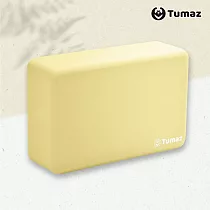 【Tumaz月熊健身】EVA圓角瑜珈磚 50D高密度 文心黃