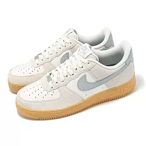 Nike 休閒鞋 Air Force 1 07 LV8 男鞋 女鞋 米白 灰 膠底 AF1 情侶鞋 FQ8714─002