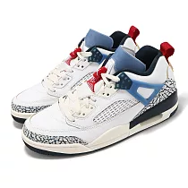 Nike 休閒鞋 Jordan Spizike Low Motion Pack 男鞋 白 藍 爆裂紋 HM3712─164