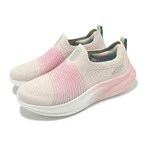 Skechers 休閒鞋 Go Walk Max Walker─Sally 女鞋 米白 粉 緩衝 橡膠大底 健走鞋 125052NTPK