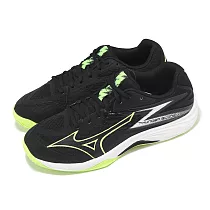 Mizuno 排球鞋 Thunder Blade Z 男鞋 黑綠 入門款 室內運動 羽排鞋 美津濃 V1GA2370─12