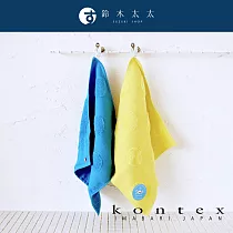 【日本愛媛 KONTEX】SOF 今治水玉點點無撚紗質柔膚方巾 (亮白) | 鈴木太太公司貨