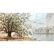 【玲廊滿藝】朱薇諺─楓香樹 Liquidambar68x136cm