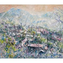 【玲廊滿藝】源心─上帝的部落(司馬庫斯)45.5x53cm