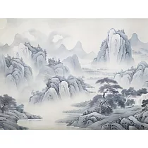 【LAVOD 線上藝廊】藝術微噴油畫 40X60CM 無框畫 風景油畫 書房 辦公室 藝術掛畫 雪覆山峰