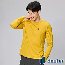 【deuter 德國】男款長袖吸濕排汗T恤DE─T2403M*─ L 薑黃