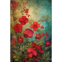 【LAVOD 線上藝廊】藝術微噴油畫 30X40CM 無框畫+實木─黑木色 植物油畫 藝術掛畫 | 書房掛畫 南島花園4