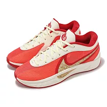 Nike 籃球鞋 Giannis Freak 6 EP 男鞋 橘紅 米白 China 字母哥 6代 希臘怪物 運動鞋 HQ4079─100 28.5cm RED/BEIGE