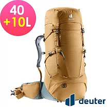 【deuter 德國】AIRCONTACT CORE 40+10L 拔熱式透氣背包3350122─ 杏仁咖