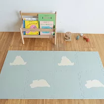 【Pato Pato】設計款抗菌動物地墊 30x30x2cm/ 8片組/─ 懶懶北極熊