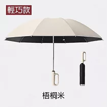 【APEX】10骨環扣自動反向勾勾傘_輕巧款反向傘118CM (雨傘/摺疊傘/自動傘/車用傘/黑膠/晴雨傘/遮陽傘/反向傘) 梧桐米