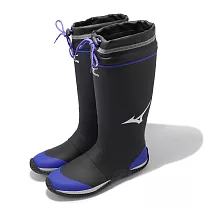 Mizuno 防水工作靴 Justafit NL1 男鞋 黑藍 防水 支撐 束繩 戶外 休閒鞋 美津濃 F3JBN901─09