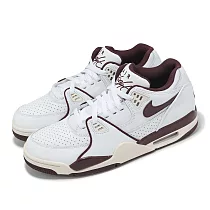 Nike 休閒鞋 Air Flight 89 Low 男鞋 白 可可色 低筒 復古 FQ8256─100