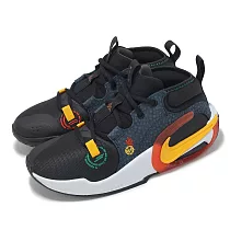 Nike 籃球鞋 Air Zoom Crossover 2 SE GS 大童 女鞋 黑 藍 氣墊 運動鞋 FQ7370─001
