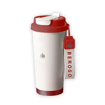 Beroso 倍麗森 316不鏽鋼內陶瓷保溫環保隨行杯530ml 倍麗森小樹─硃砂紅